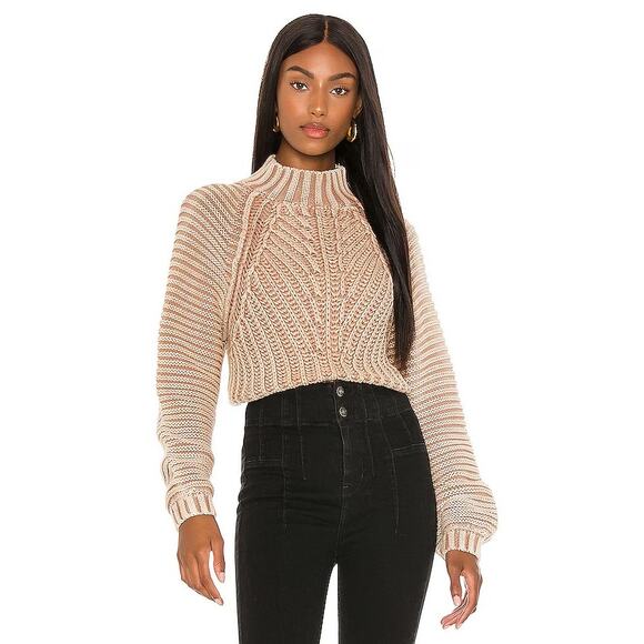 Free People Sweetheart Sweater in Sand Castle Size Small - Picture 1 of 6